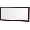 Custom image for Espresso with Brushed Chrome Trim / White Quartz, Rectangular Sink / 70
