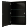 Custom image for Dark Espresso with Polished Chrome Trim / White Carrara Marble, Oval Sink / Medicine Cabinet