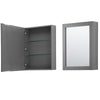 Custom image for Dark Gray with Polished Chrome Trim / Medicine Cabinet