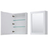 Custom image for White with Matte Black Trim / Carrara Cultured Marble / Medicine Cabinets