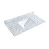 Custom image for Light Oak with Brushed Nickel Trim / White Carrara Marble / No Mirror