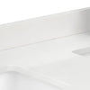 Custom image for White Quartz / 48 in / 48 inch  Double Center Sink
