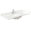 Custom image for White Quartz / 48 in / 48 inch Single Center Sink