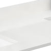 Custom image for White Quartz / 60 in / 60 inch  Double Center Sink