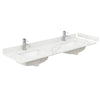 Custom image for Giotto Quartz / 66 in / 66 inch  Double Center Sink