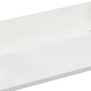 Custom image for White Quartz / 80 in / 80 inch Double Center Sink