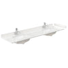 Custom image for White Quartz / 80 in / 80 inch Double Center Sink