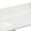 Custom image for White Quartz / 84 in / 84 inch  Double Center Sink