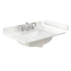 Custom image for White Quartz / 30 in / 30 inch Single Center Sink