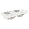 Custom image for Giotto Quartz / 48 in / 48 inch  Double Center Sink