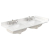 Custom image for Dark Walnut with Brushed Nickel Trim / White Quartz / No Mirror