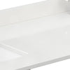 Custom image for White Quartz / 66 in / 66 inch  Double Center Sink