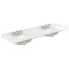 Custom image for Natural Oak with Matte Black Trim / White Quartz / No Mirror