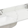Custom image for Giotto Quartz / 84 in / 84 inch  Double Center Sink