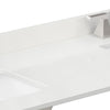 Custom image for White Quartz / 84 in / 84 inch  Double Center Sink
