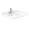 Custom image for Dark Walnut with Matte Black Trim / White Cultured Marble / No Mirror