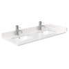 Custom image for White with Polished Chrome Trim / Carrara Cultured Marble / 46