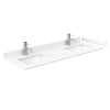 Custom image for Gray with Brushed Chrome Trim / White Cultured Marble, Rectangular Sink / 24