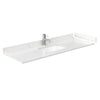 Custom image for Carrara Cultured Marble / 60 in / 60 inch  Single Center Sink