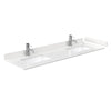 Custom image for Carrara Cultured Marble / 66 in / 66 inch   Double Center Sink