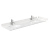 Custom image for Dark Walnut with Brushed Nickel Trim / Carrara Cultured Marble / No Mirror