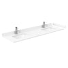 Custom image for Dark Walnut with Brushed Nickel Trim / White Cultured Marble / No Mirror