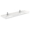 Custom image for Carrara Cultured Marble / 80 in / 80 inch Double Center Sink