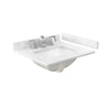 Custom image for Natural Oak with Brushed Gold Trim / Carrara Cultured Marble / No Mirror