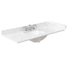 Custom image for Carrara Cultured Marble / 48 in / 48 inch Single Center Sink