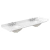 Custom image for Light Straw with Brushed Nickel Trim / Carrara Cultured Marble / No Mirror