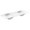 Custom image for Light Straw with Matte Black Trim / White Cultured Marble / No Mirror