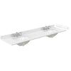 Custom image for Light Straw with Brushed Nickel Trim / Carrara Cultured Marble / No Mirror