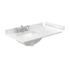 Custom image for Dark Walnut with Matte Black Trim / Carrara Cultured Marble / No Mirror