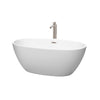 Custom image for Matte White with Brushed Nickel Trim / 59