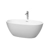 Custom image for Matte White with Polished Chrome Trim / 59