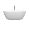 Custom image for Matte White with Brushed Nickel Trim / 63