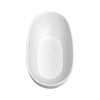 Custom image for Matte White with Shiny White Trim and Matte Black Faucet / 63