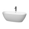Custom image for Matte White with Polished Chrome Trim and Matte Black Faucet / 67