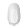 Custom image for Matte White with Shiny White Trim and Brushed Gold Faucet / 67