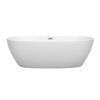 Custom image for Matte White with Brushed Nickel Trim / 71
