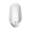 Custom image for White with Polished Chrome Trim and Matte Black Faucet / 59