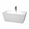 Custom image for White with Polished Chrome Trim and Matte Black Faucet / 59