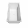 Custom image for White with Shiny White Trim and Brushed Gold Faucet / 59