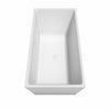 Custom image for White with Shiny White Trim and Brushed Gold Faucet / 63