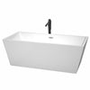 Custom image for White with Polished Chrome Trim and Matte Black Faucet / 67