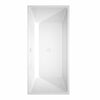 Custom image for White with Shiny White Trim and Matte Black Faucet / 67