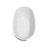 Custom image for White with Shiny White Trim and Matte Black Faucet / 59