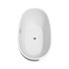 Custom image for White with Polished Chrome Trim and Matte Black Faucet / 63