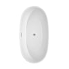 Custom image for White with Polished Chrome Trim and Matte Black Faucet / 63