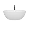 Custom image for White with Polished Chrome Trim and Matte Black Faucet / 63